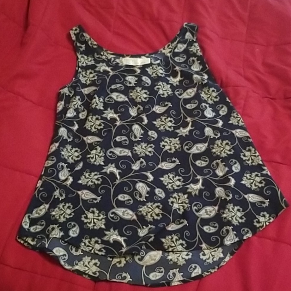 Blue floral Top S